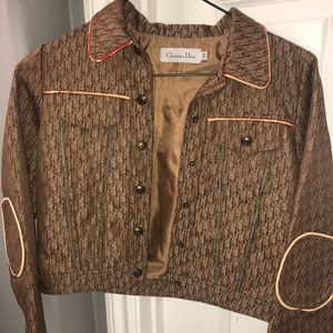 Rare Dior Monogram Rasta Short Jacket Brown